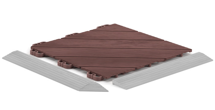 Golvplatta Deck45 Soft Mahogany 11-pack Hestra